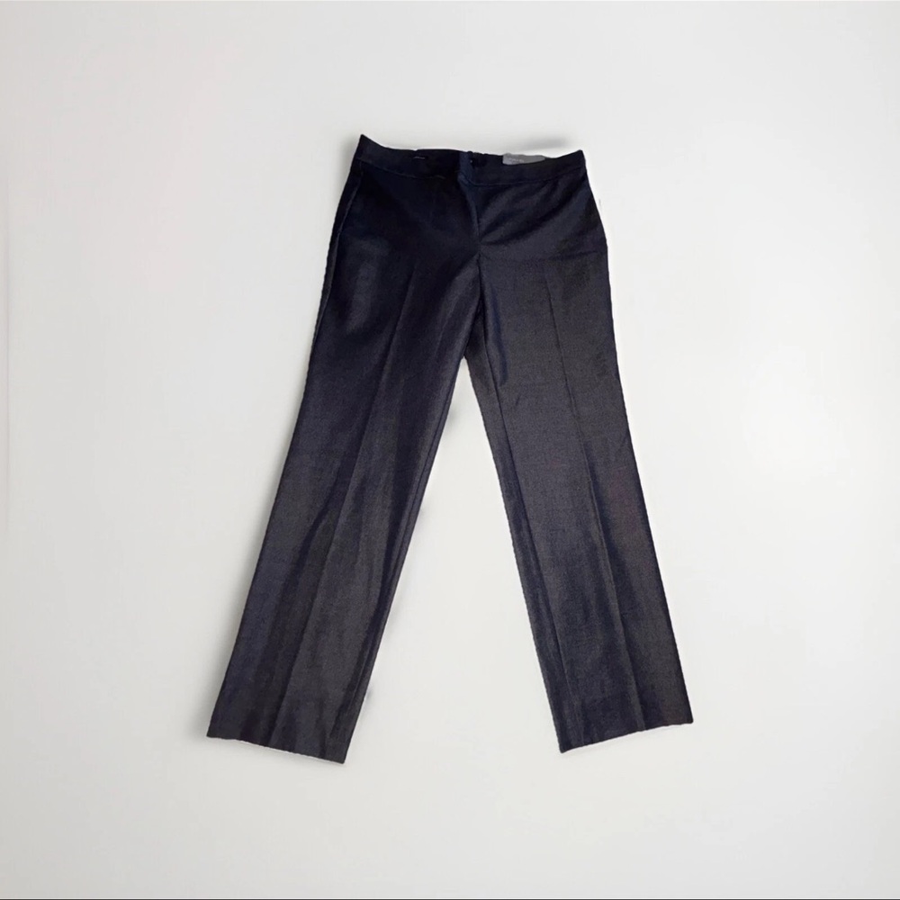 Talbots Dark Denim Stretch Straight Leg Side Zip Chatham Ankle Pant Trouser 14